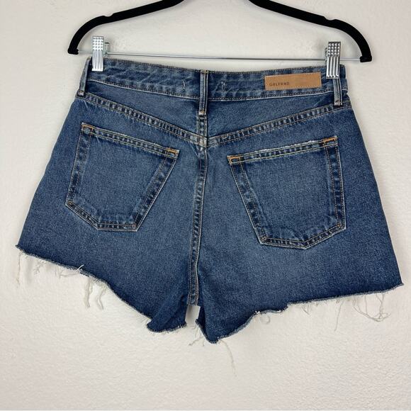 GRLFRND | Denim Helena Shorts in Miles Away Cutoff Dark Wash 100% Cotton 27 - Picture 5 of 9